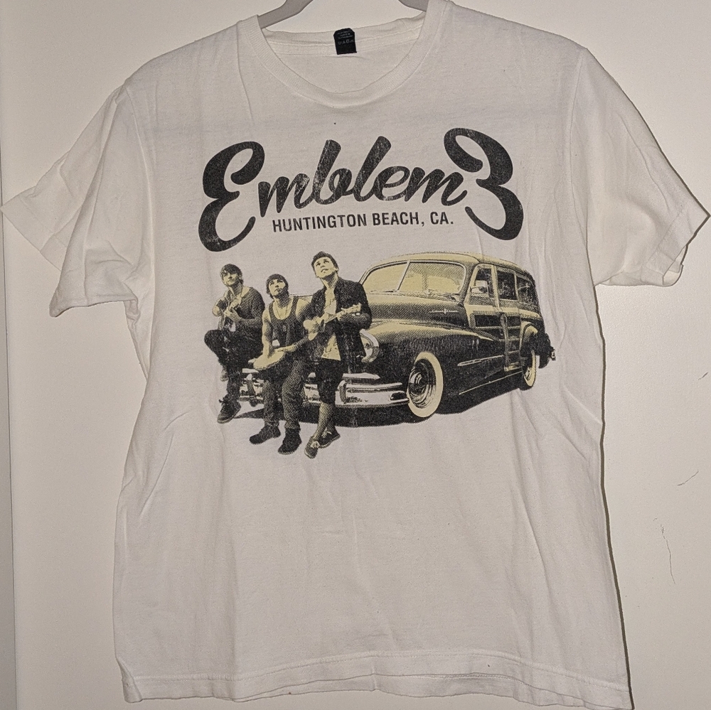 Emblem 3 White T-Shirt